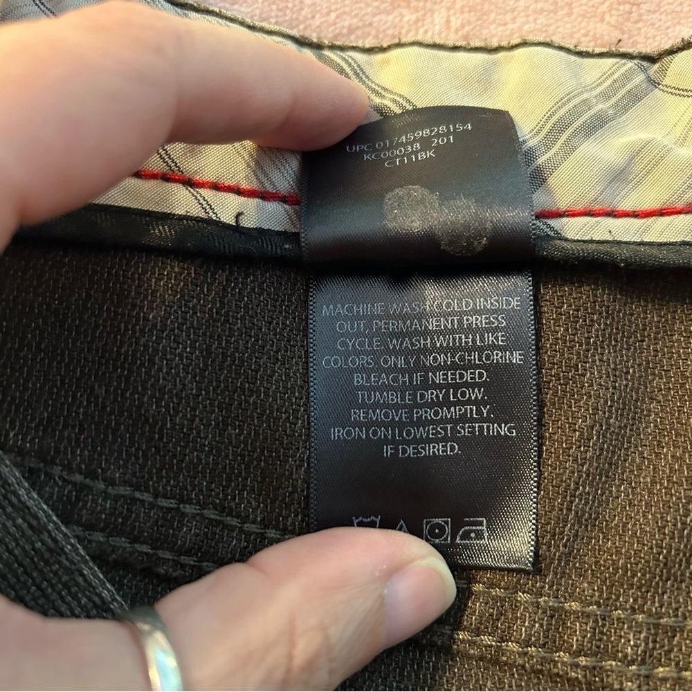 Kenneth Cole New York brown pants size 34X32 straight casual fall - Picture 5 of 8
